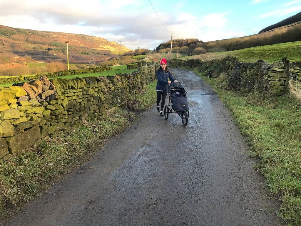 Running with a buggy....