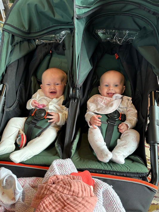 Our Honest Review of the Out’n’About Nipper V6 Twin for Life Outdoors with Twins - Lauren Burrows