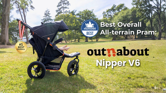 Out n About Nipper V6 named Best Overall all-terrain pram 2026 by Mumsnet