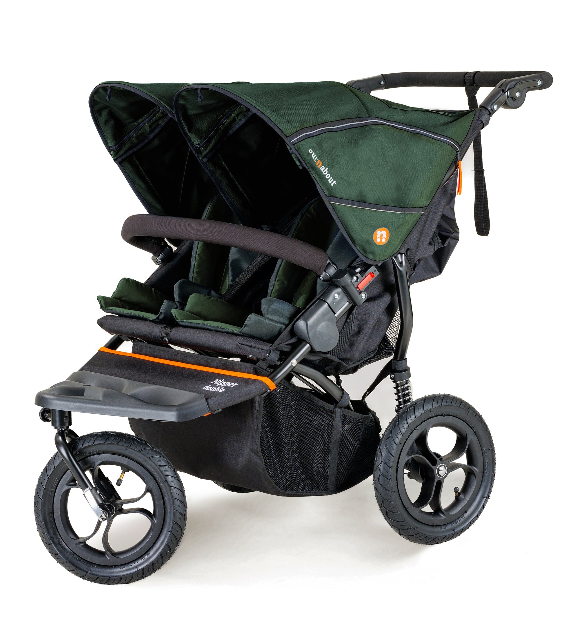 nipper double stroller Nipper V5 Double Stroller Summit Black