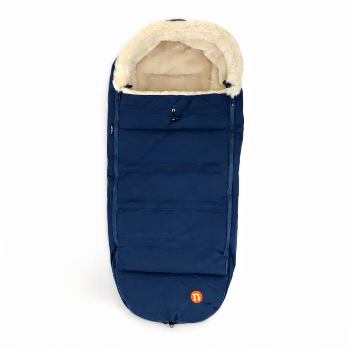Out 'n' About Nipper Footmuff Summit Edition in Highland Blue with fleece-lined hood