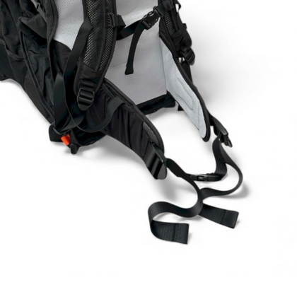 Padded hip belt with storage