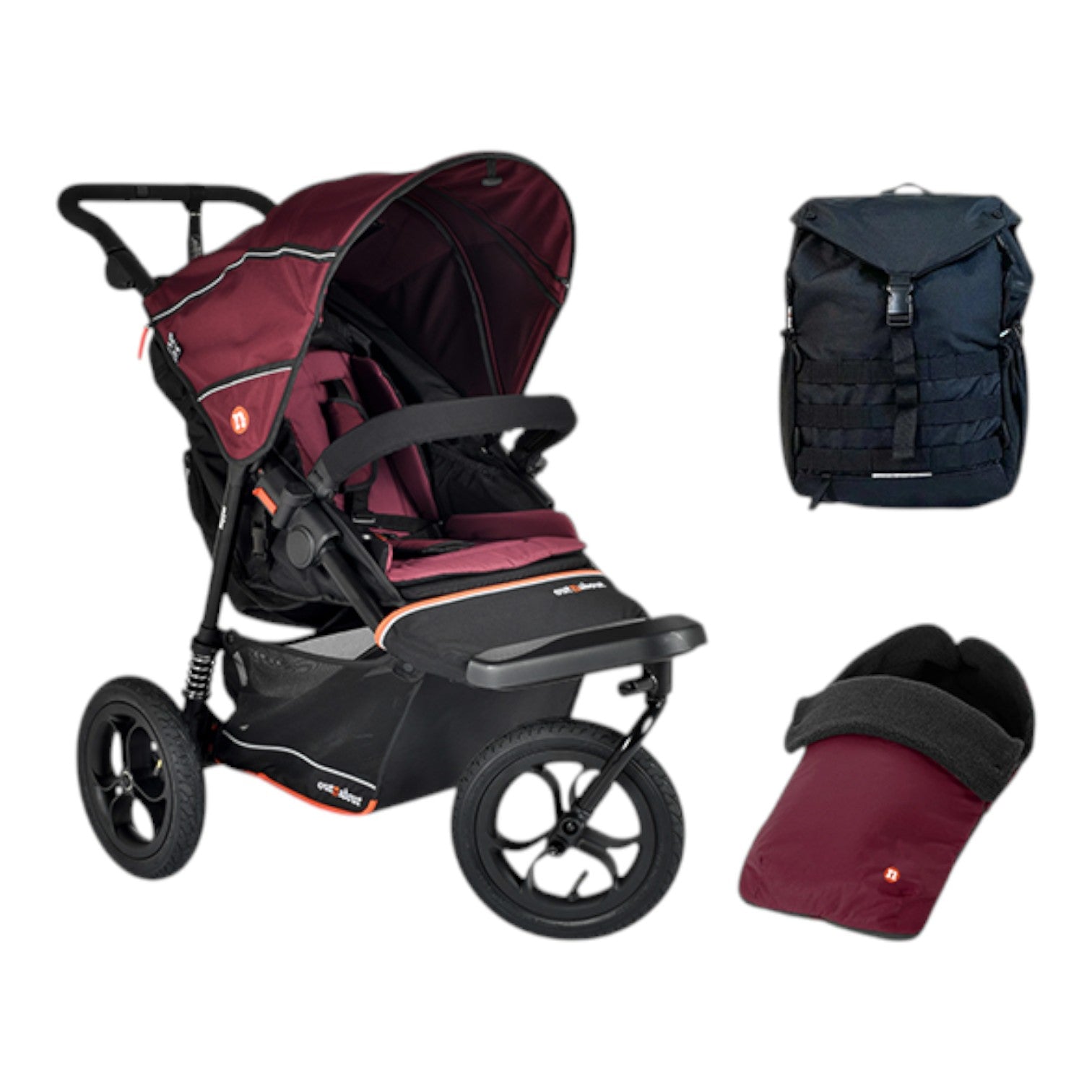 Bundle out n about nipper V6 Pushchair brambleberry red
