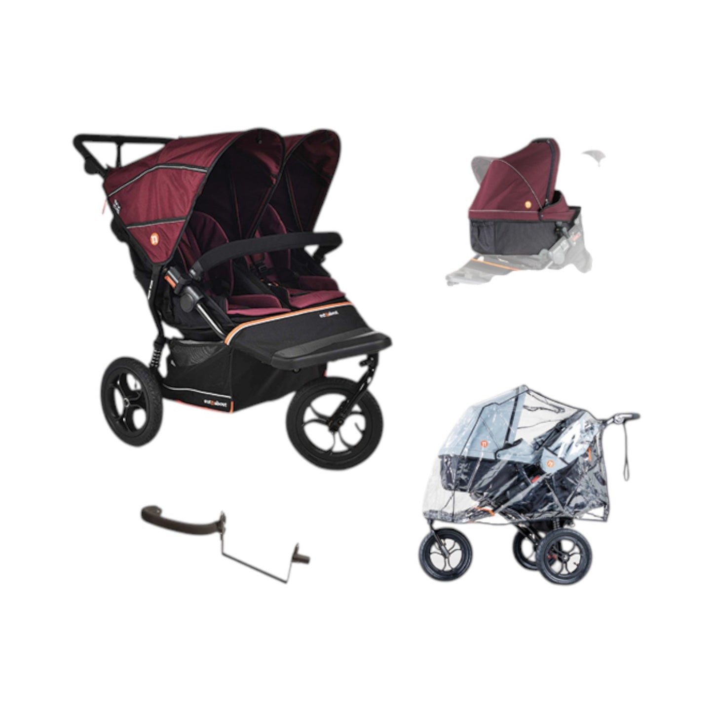 Nipper Double V6 Pushchair