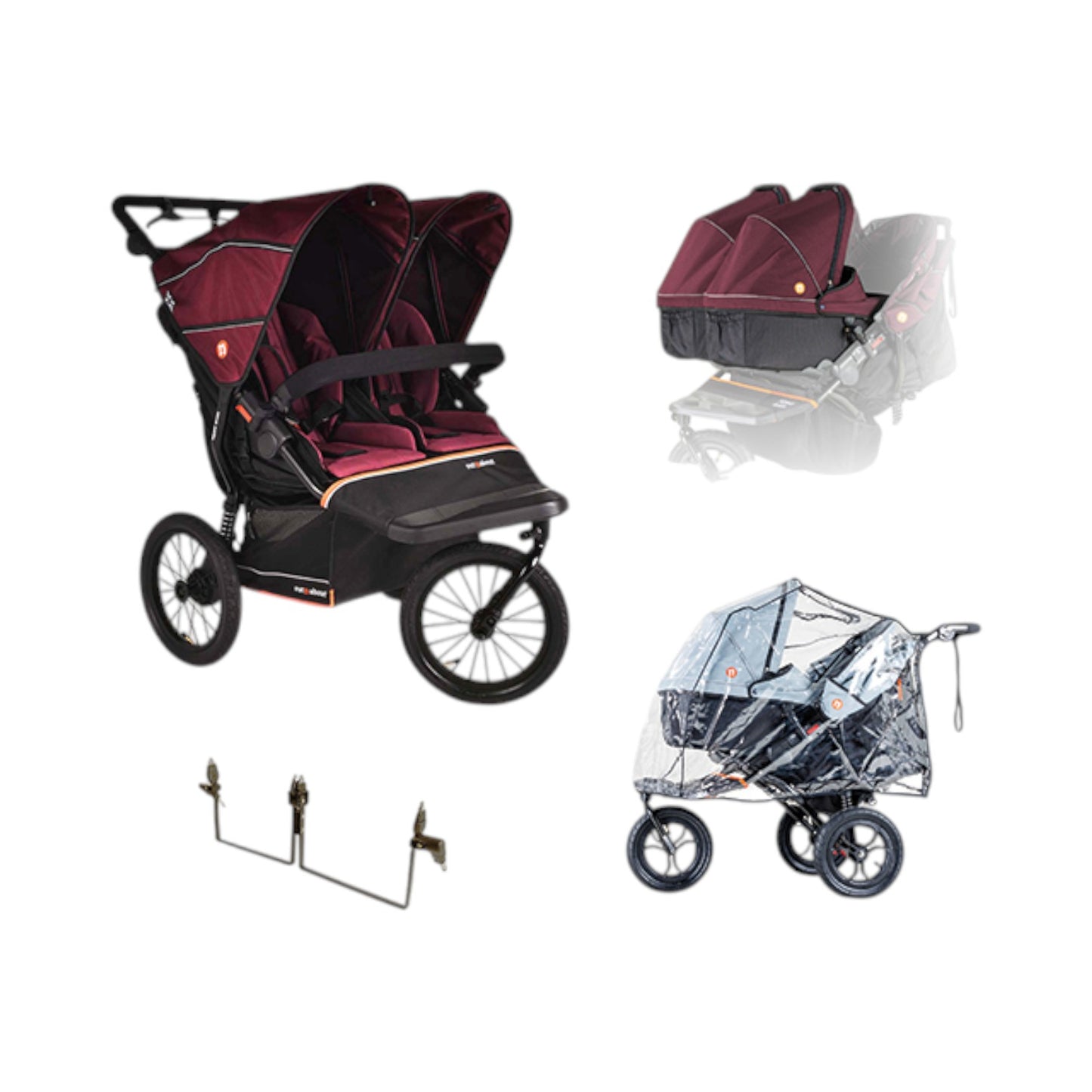 Nipper Double V6 Plus Pushchair