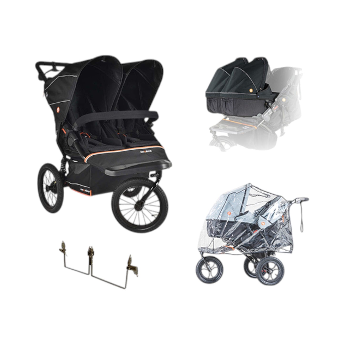 Nipper Double V6 Plus Pushchair