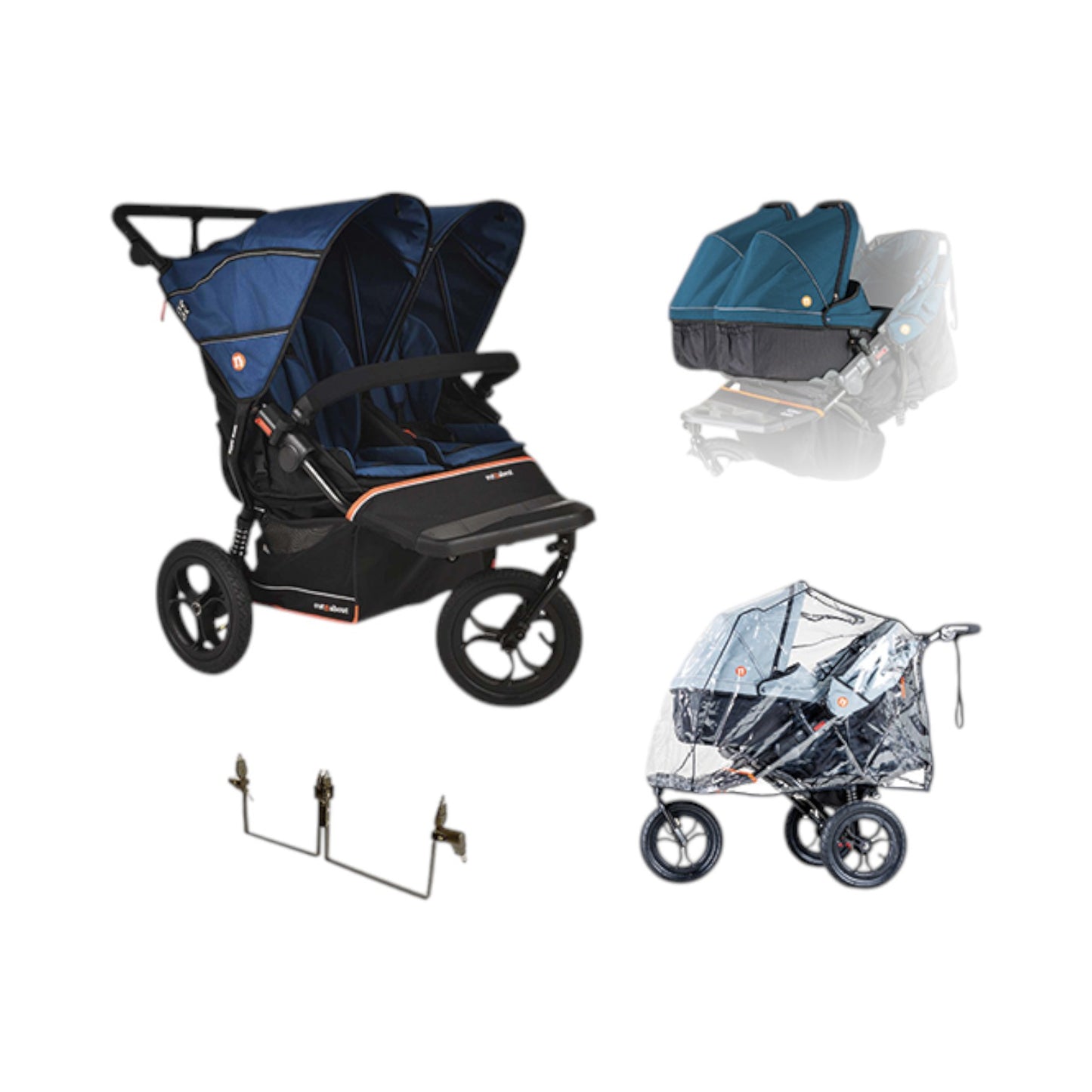 Nipper Double V6 Pushchair