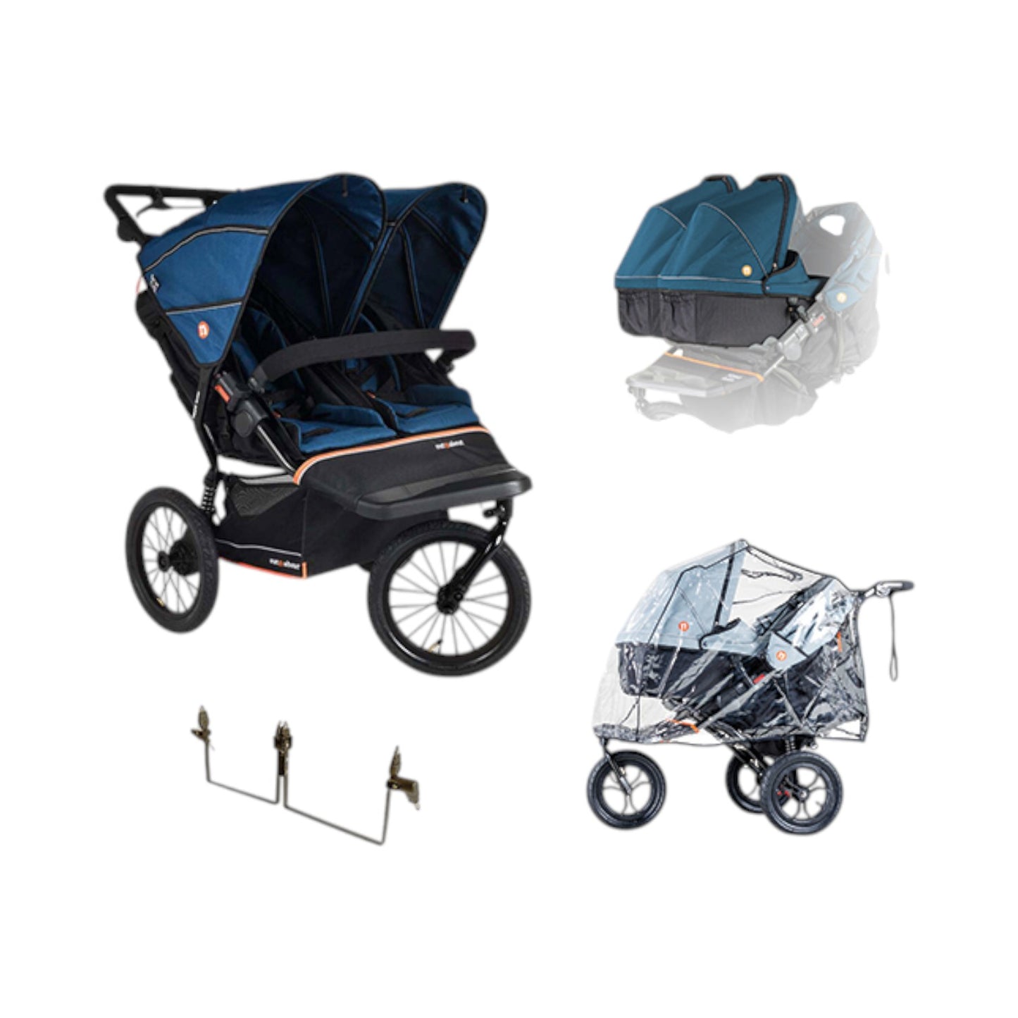 Nipper Double V6 Plus Pushchair