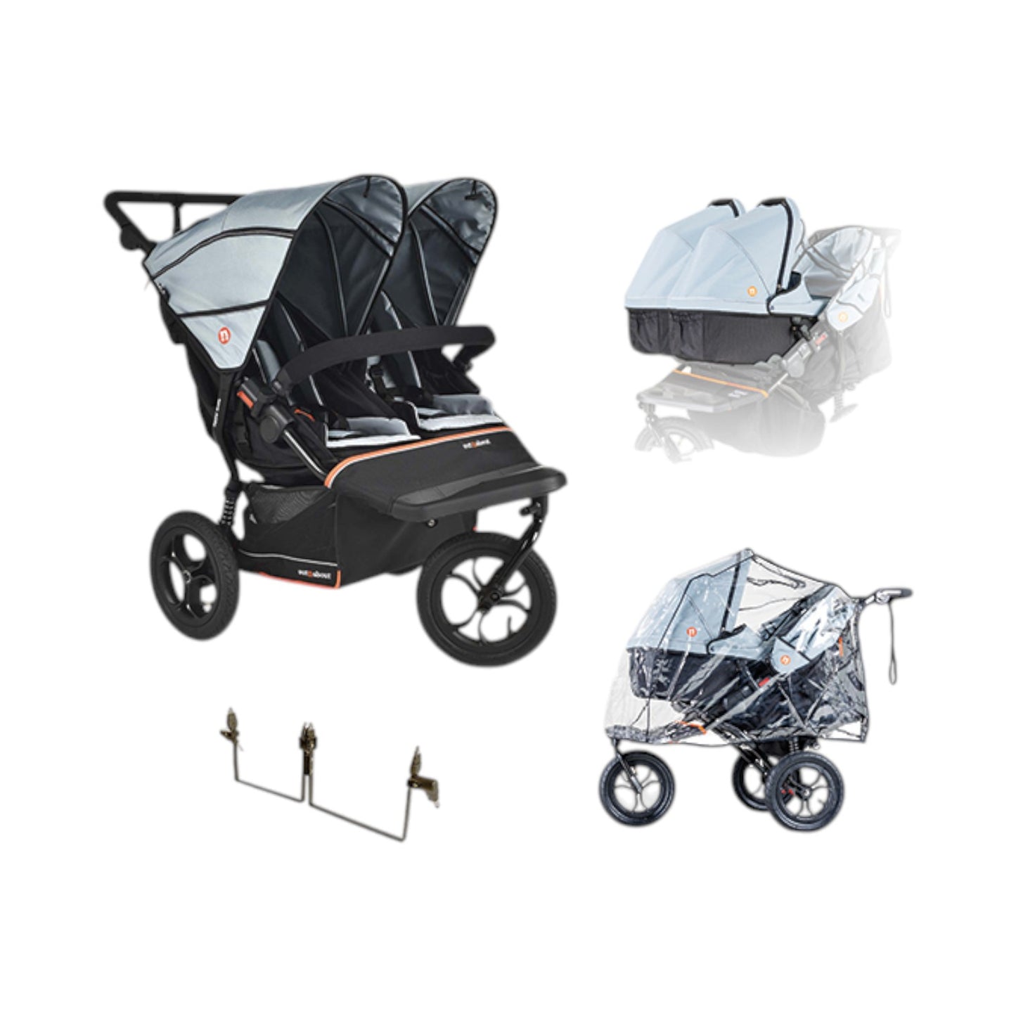 Nipper Double V6 Pushchair