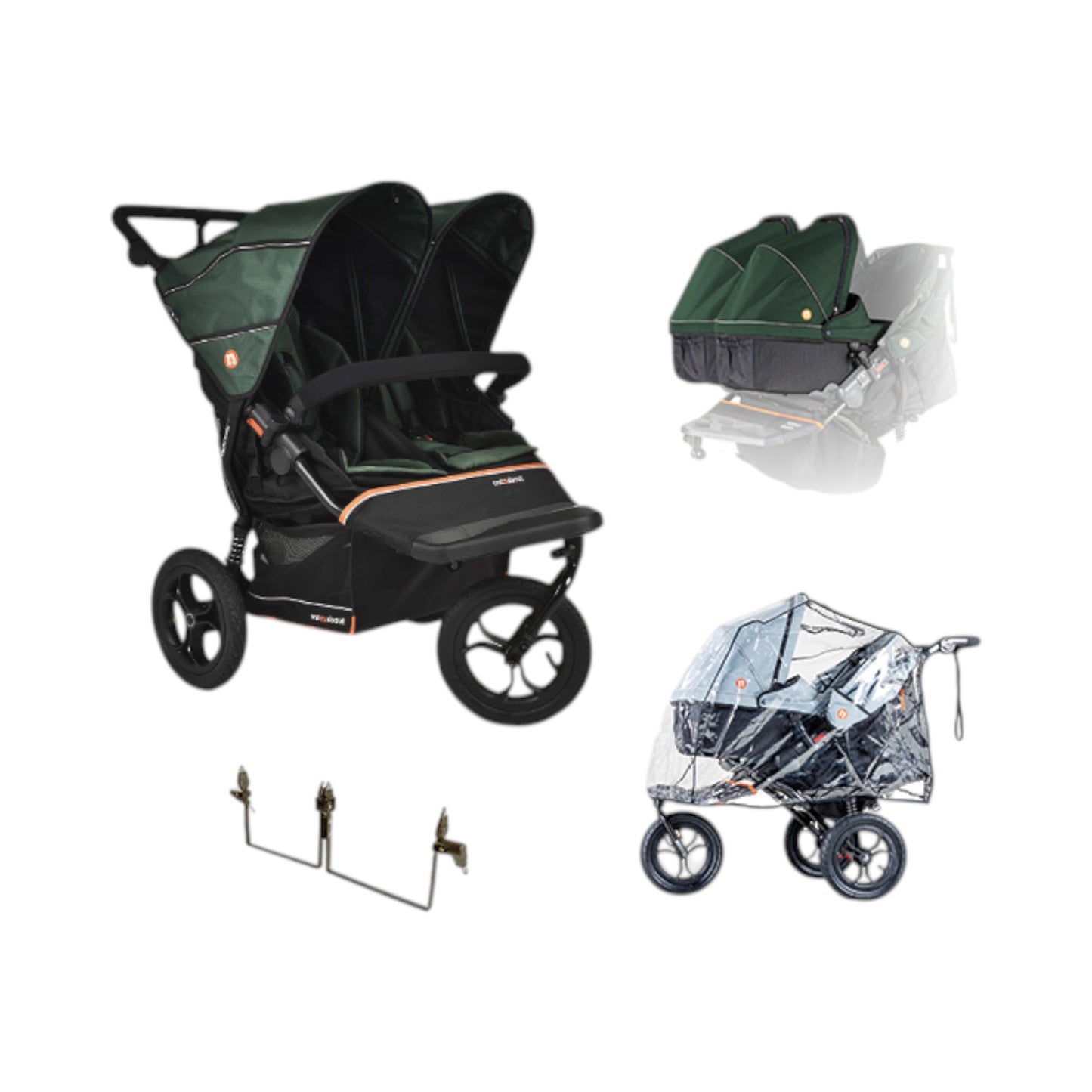 Nipper Double V6 Pushchair