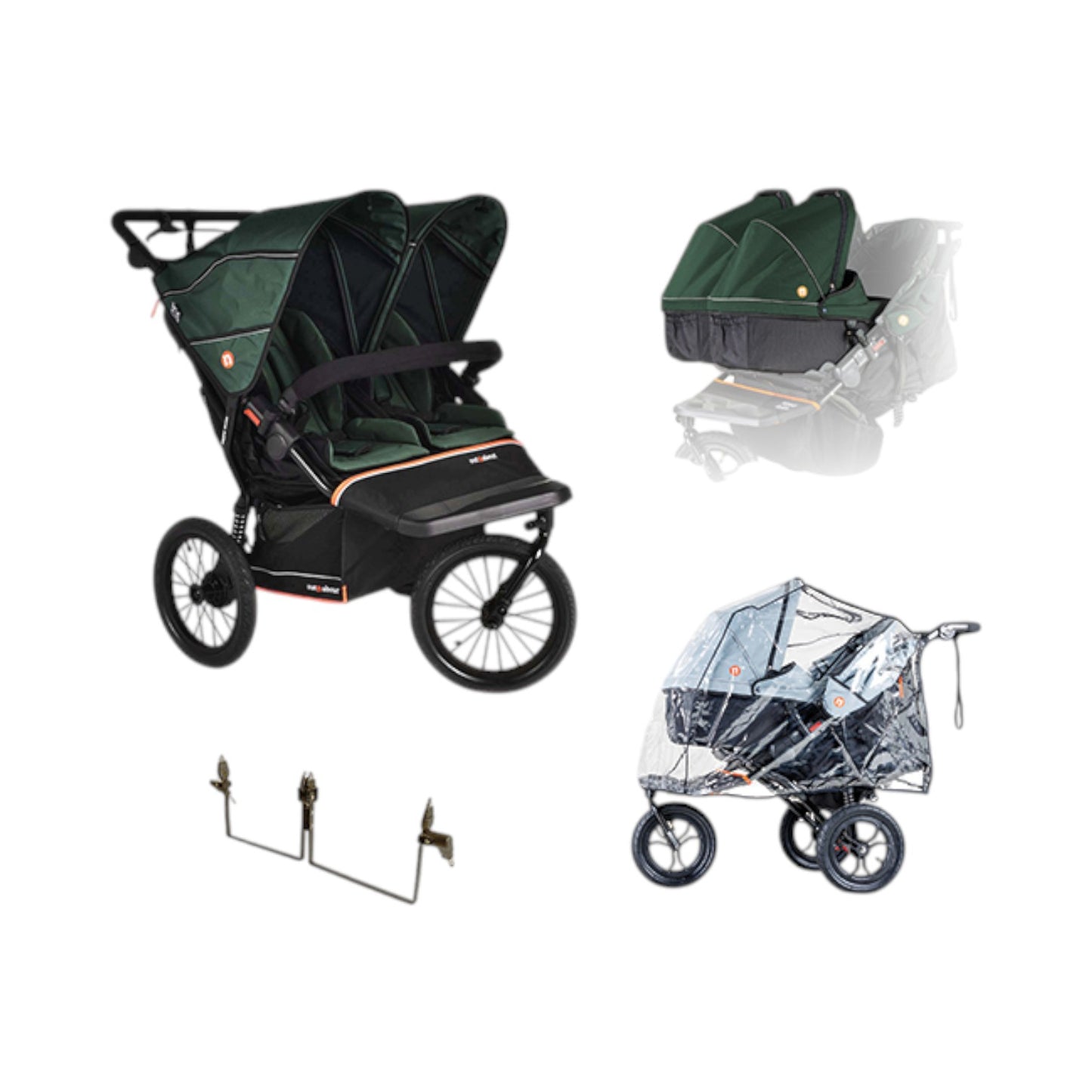 Nipper Double V6 Plus Pushchair