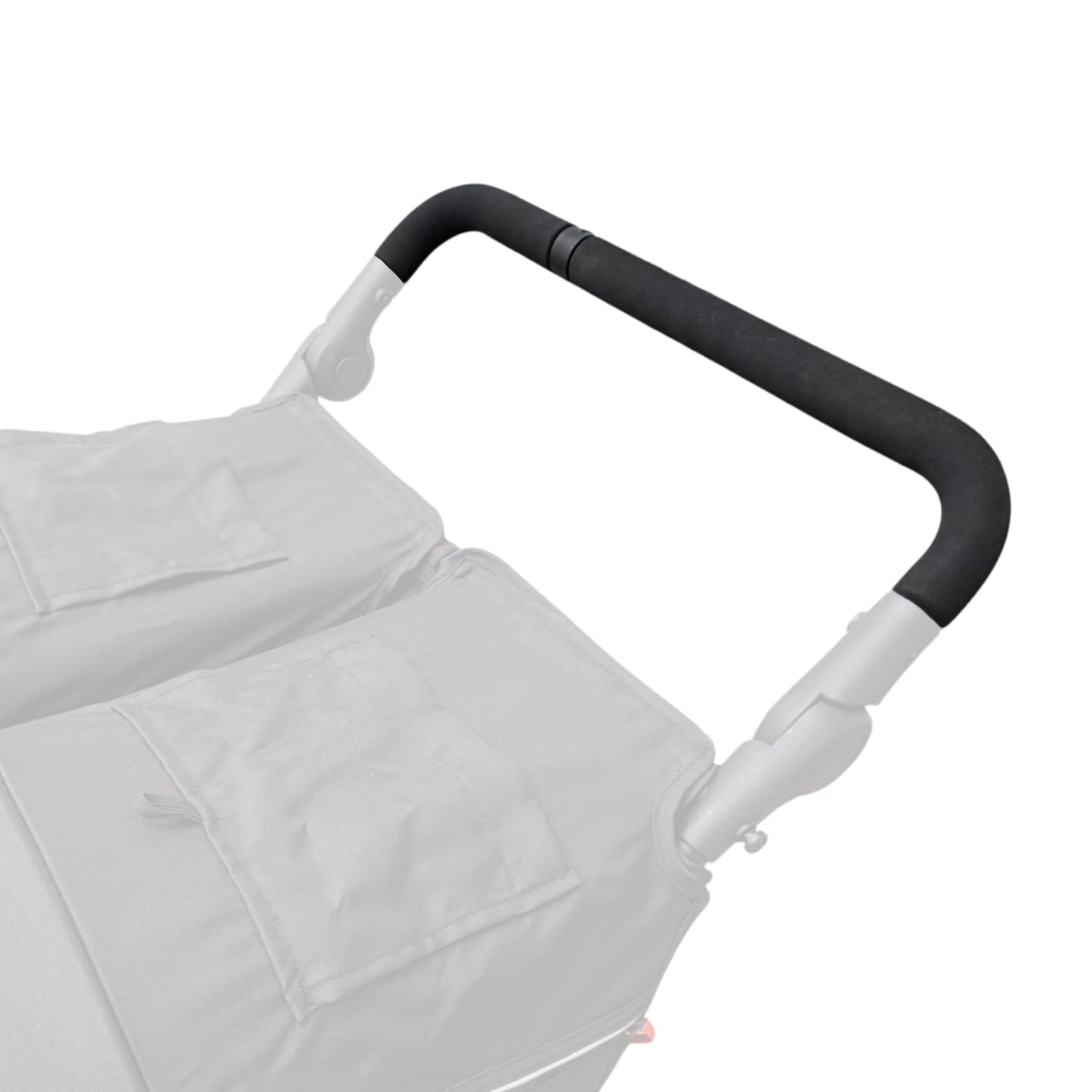 Nipper Double V6 handlebar fitted to the double buggy frame