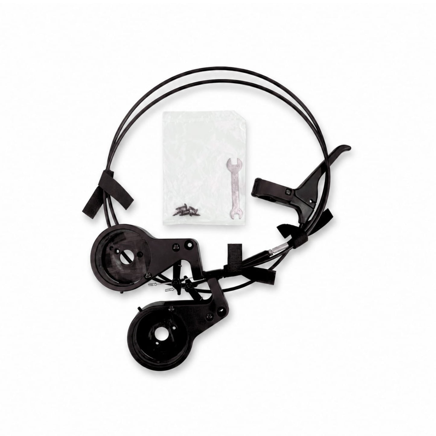 Nipper Double V6 brake assembly kit with handlebar brake lever, cables, brake components and fittings