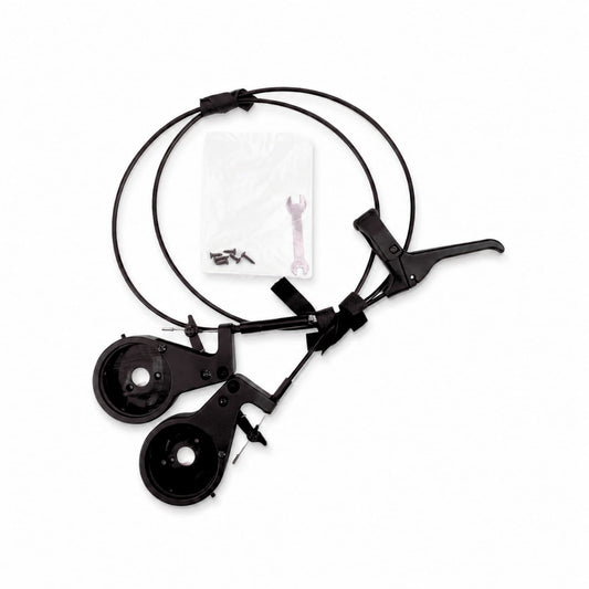 Nipper Single V6 brake assembly kit with handlebar brake lever, cables, brake components and fittings