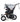 double pushchair free rain cover basket Rocksalt Grey