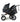 double pushchair free rain cover basket Summit Black