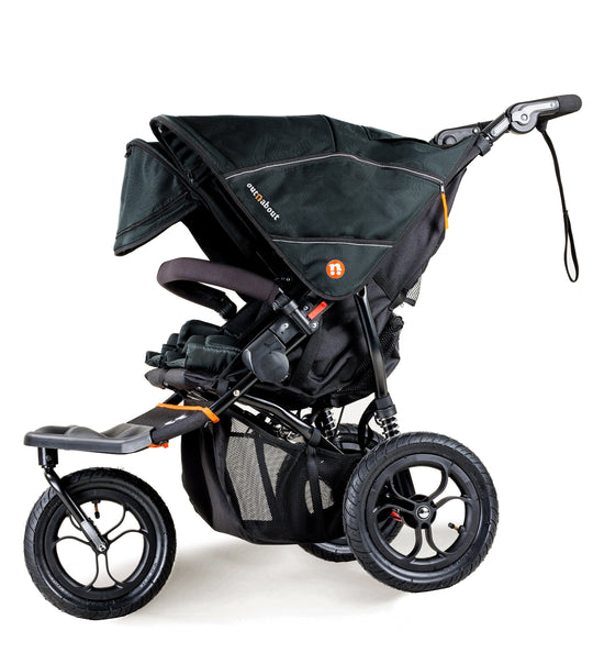 double pushchair free rain cover basket Summit Black