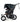 double pushchair free rain cover basket Summit Black