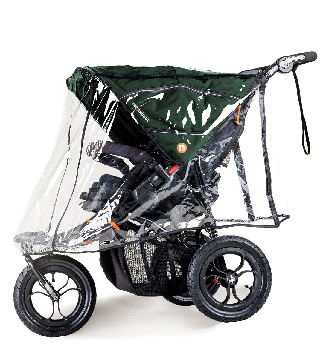 double pushchair free rain cover basket Sycamore Green