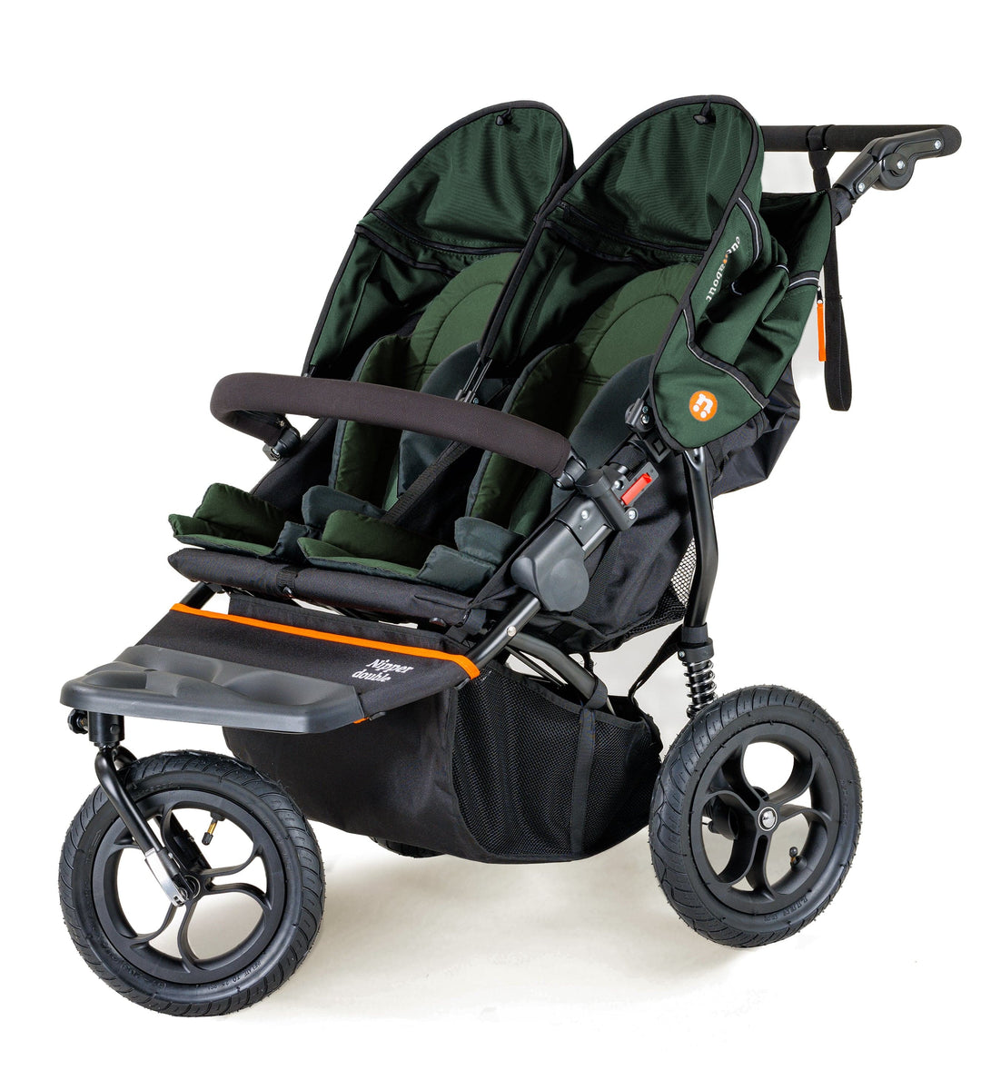 double pushchair free rain cover basket Sycamore Green