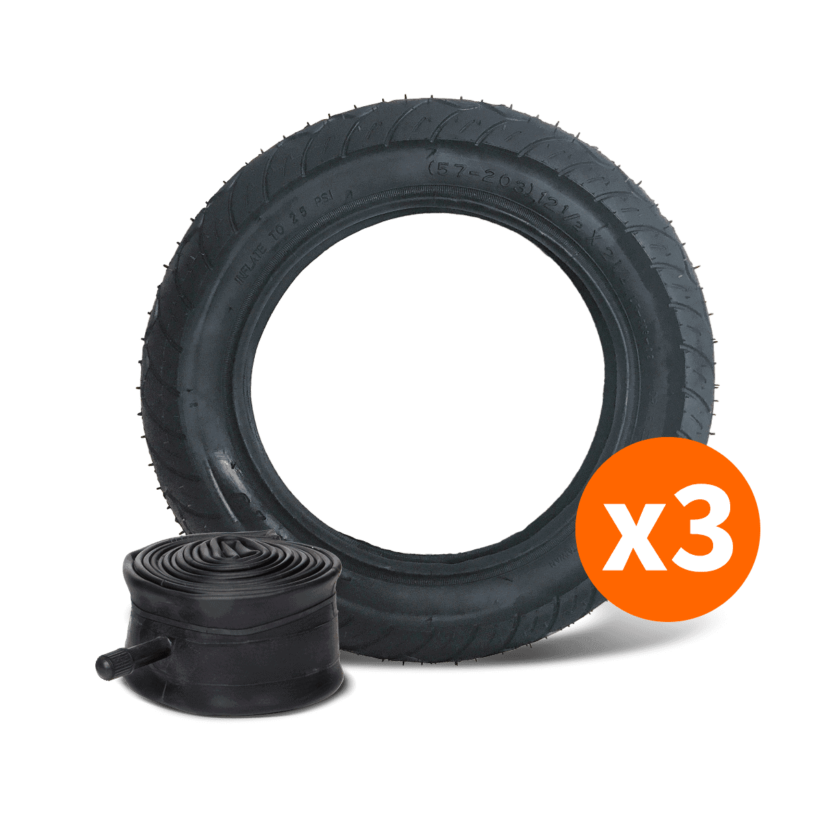Out n About 12" Tyre &amp; Inner Tube (Set of 3)