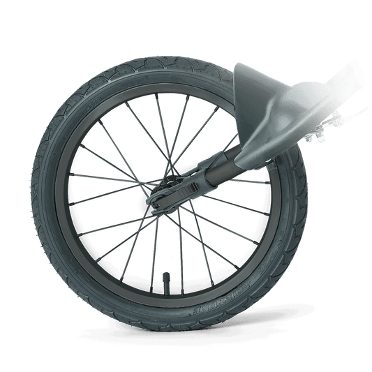 Out n About Black Frame 16 inch Front Wheel for Sport, Black Frame