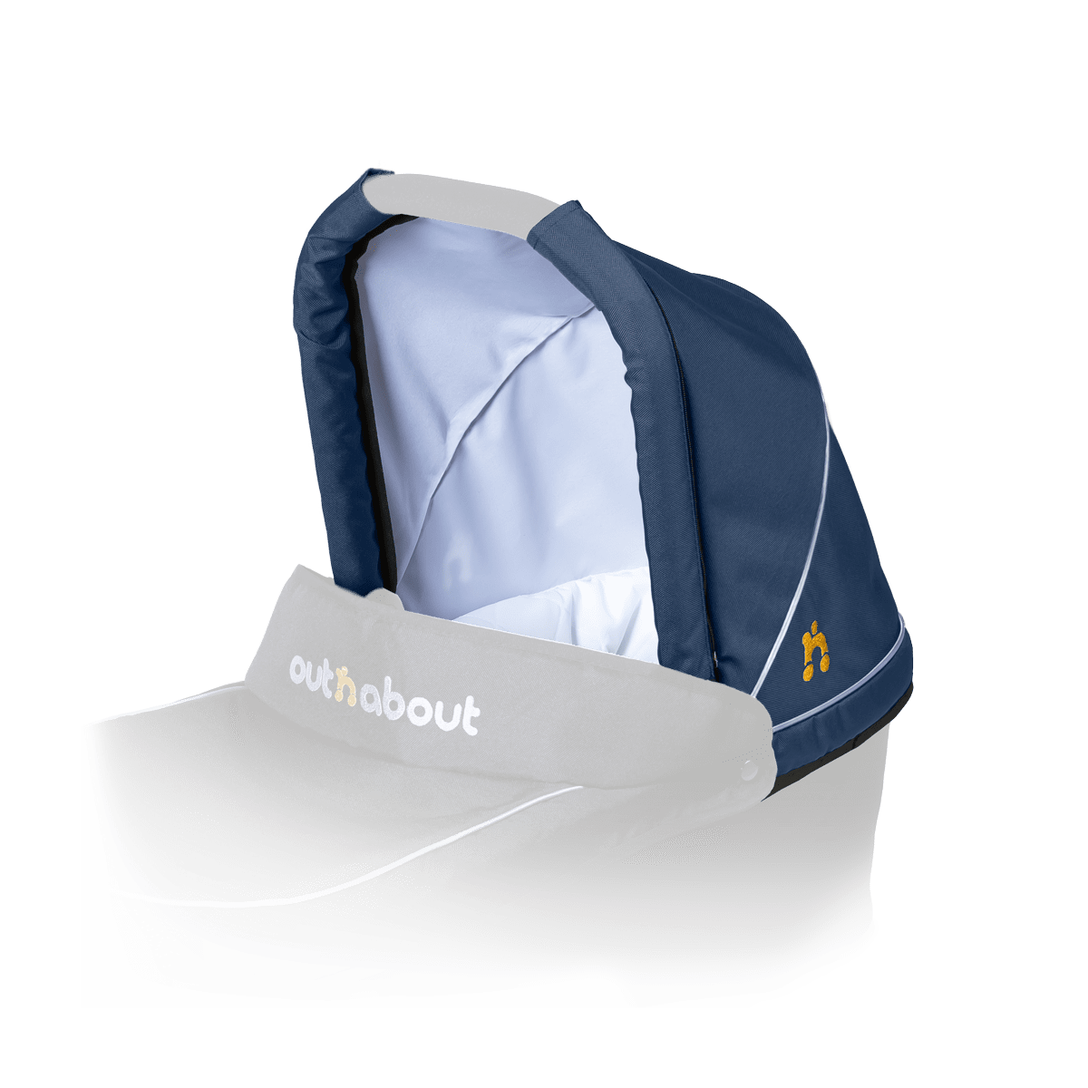 Royal Navy Carrycot Hood Fabric (Double)