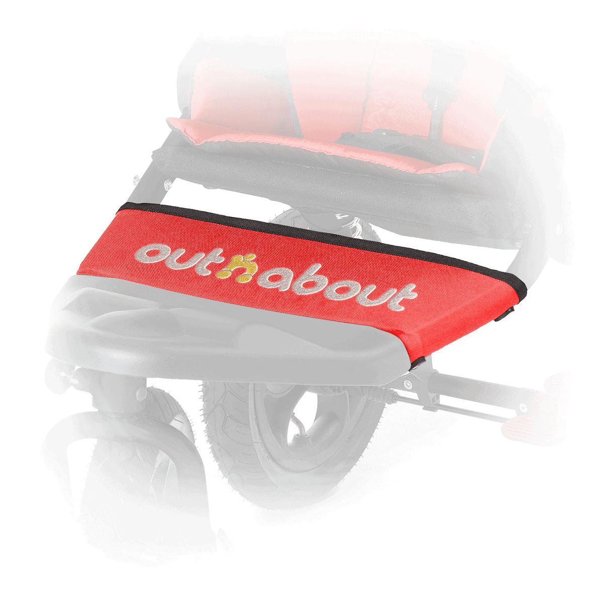 Carnival Red Nipper Single Fabric Foot Strip out n about