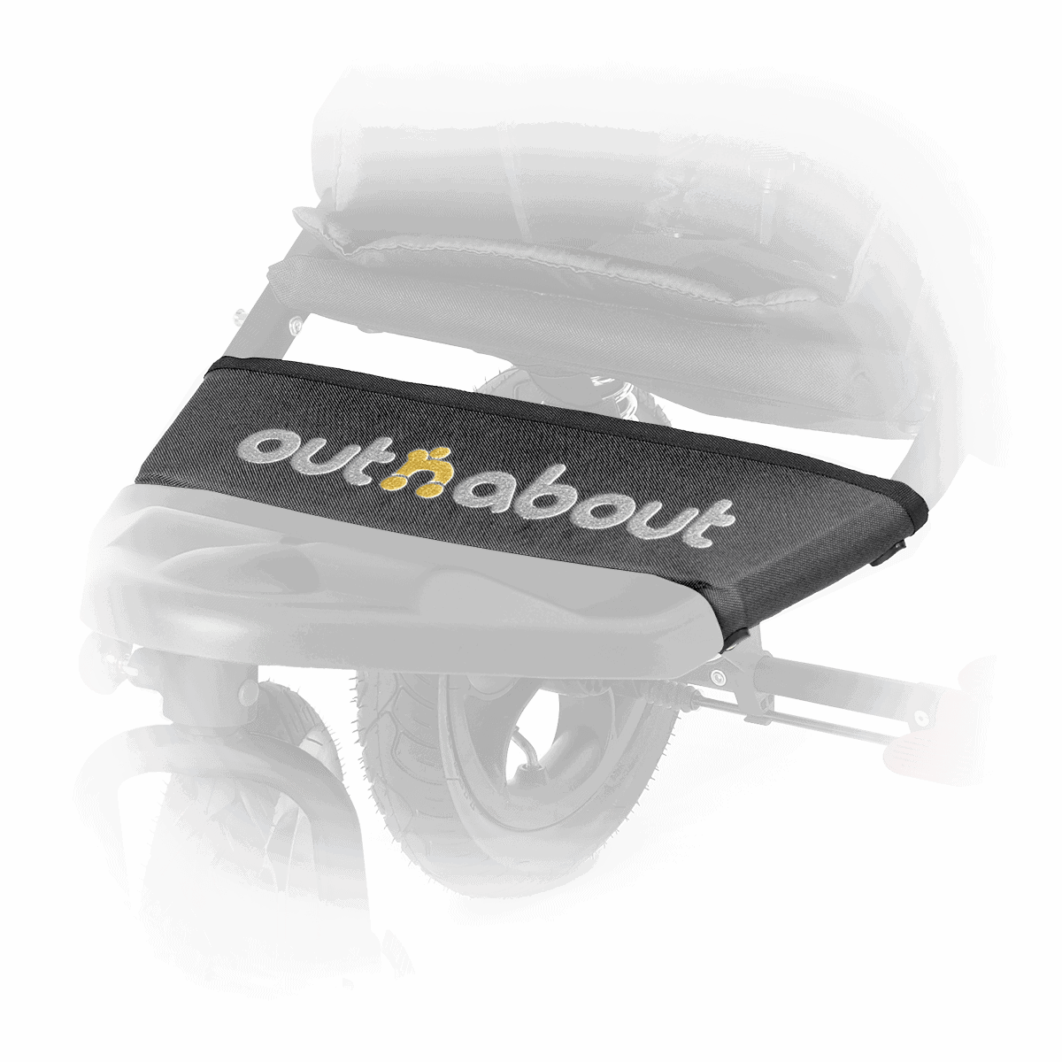 Raven Black Nipper Single Fabric Foot Strip