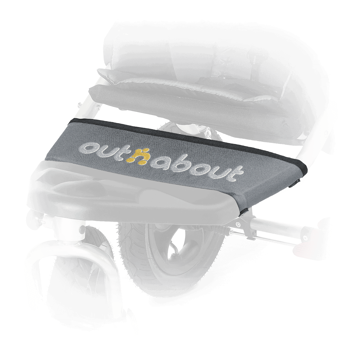 Steel Grey Nipper Single Fabric Foot Strip out n about