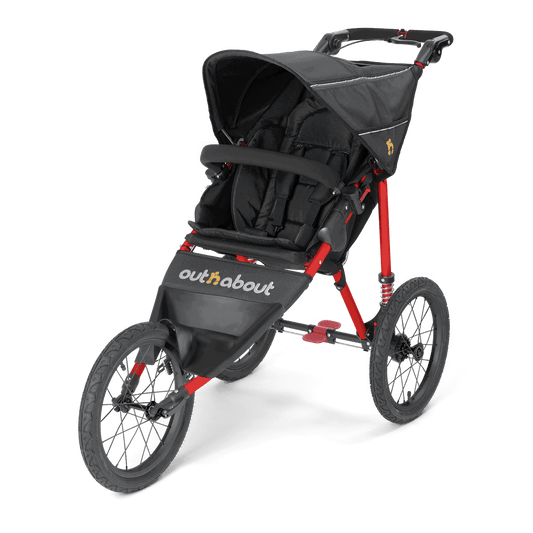 Out n About Raven Black - Red Frame Nipper Sport - Outlet,Raven Black - Red Frame