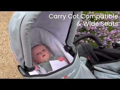 Nipper Double v5 Pushchair (Rain cover & basket included)